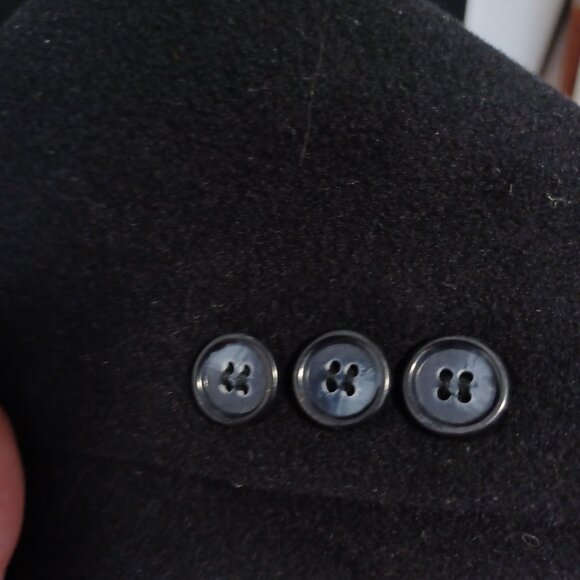 Men's Yves St. Laurent Navy blue wool/cashmere blazer, Size 40 Tall/Grand - Picture 6 of 7